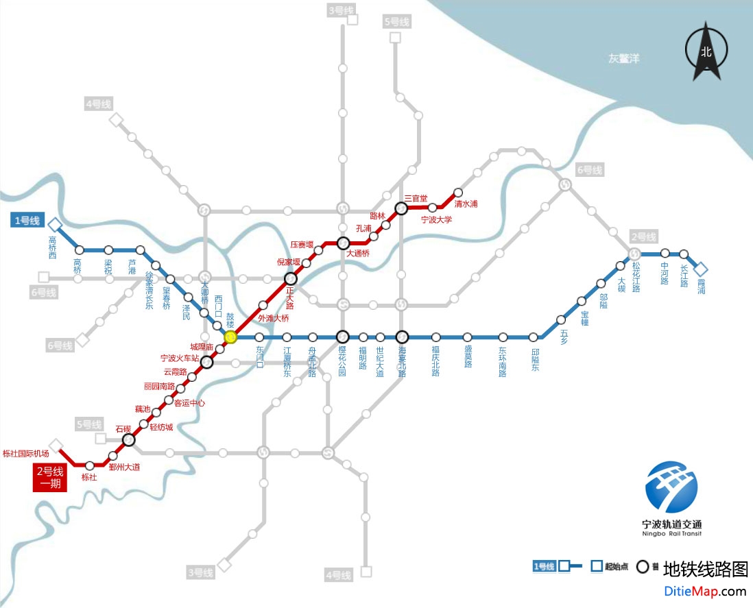 宁波地铁线路图 运营时间票价站点 查询 宁波地铁查询 宁波地铁