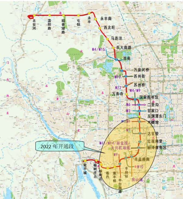 年底开通，设10座车站，北京地铁16号线南段开始“跑图”了！