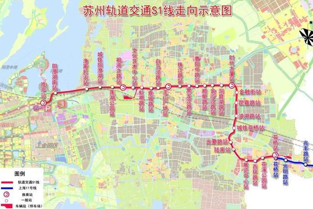 好消息，苏州地铁与上海地铁对接成功，今年3月通车