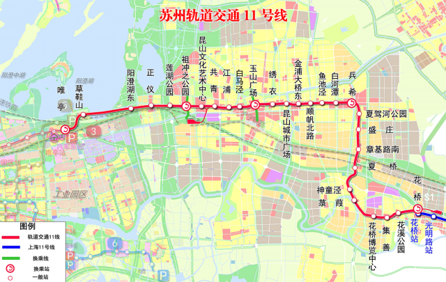 苏州轨交11号线拟与3号线贯通运营，东接上海地铁11号线