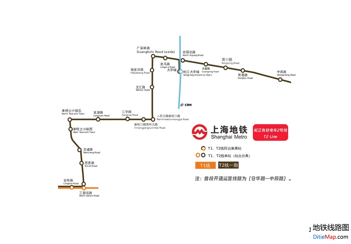 松江有轨电车 路线图图片